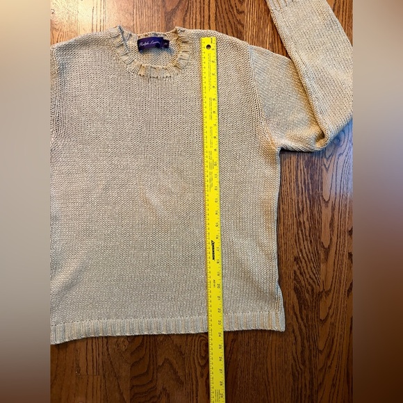 Ralph Lauren Purple Label Women’s Petite 100% Cotton Sweater Vintage Luxury Knit - Picture 5 of 7